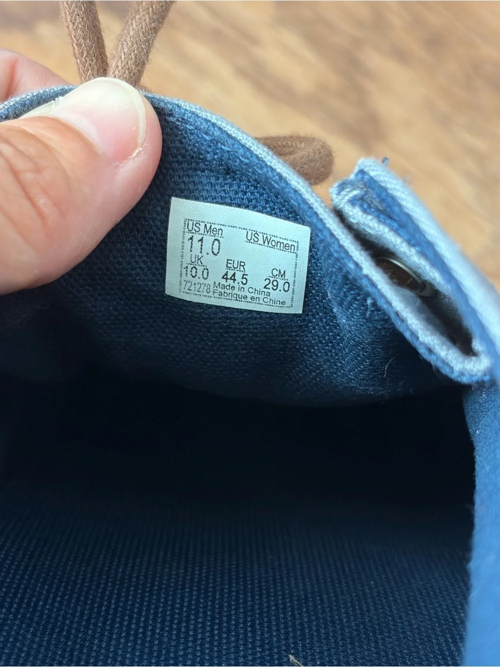 Vans Men's Gray Canvas Boat Shoes with Brown Laces
